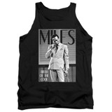 Miles Davis Simply Cool Adult Tank Top T-Shirt Black