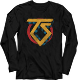 Twisted Sister Vintage TS Logo Black Adult Long Sleeve T-Shirt