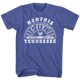 Sun Records Memphis Royal Heather Adult T-Shirt