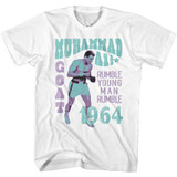 Muhammad Ali Rumble Young Man Rumble White T-Shirt