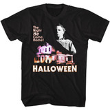 Halloween Mike and House Black T-Shirt