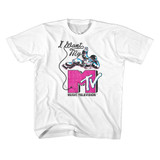 MTV I Want My Astronaut White Youth T-Shirt