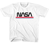 NASA Rwb Worm White Youth T-Shirt