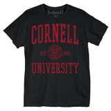 Cornell University Single Color Emblem Men's T-Shirt