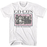 The Go-Go's Live In Concert White Adult T-Shirt