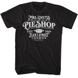 Sweeney Todd Lovett's Pie Shop Black T-Shirt