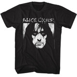 Alice Cooper Face and Logo Black T-Shirt