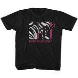 MTV Zebra Black Youth T-Shirt
