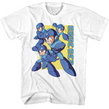 Mega Man Multiple Poses White T-Shirt