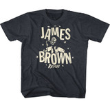 James Brown Monochrome Revue Navy Heather Youth T-Shirt