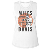 Miles Davis 1970 Circle White Women's Muscle Tank Top