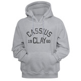 Muhammad Ali Cassius Gray Heather Hoodie Sweatshirt