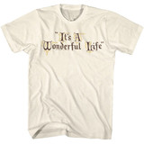 It's a Wonderful Life Title Treatment Natural T-Shirt