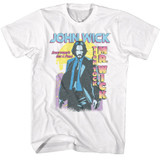 John Wick Tick Tock Mr. Wick Gradient White T-Shirt