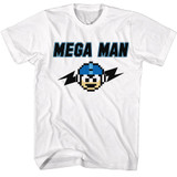 Mega Man Mega Bolts White T-Shirt