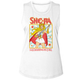 Masters of the Universe She-Ra Square White Women's Muscle Tank Top T-Shirt