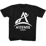 NASA Artemis One Color Light Black Youth T-Shirt