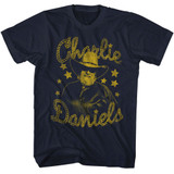 Charlie Daniels Band and Stars Navy T-Shirt