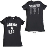 Foo Fighters Women's T-Shirt Back Print (Back Print & Ex-Tour)