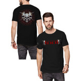 Tool Unisex T-Shirt Skull Spikes (Back & Sleeve Print)