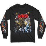 Slayer Unisex Long Sleeve T-Shirt Airbrush Demon (Sleeve Print)