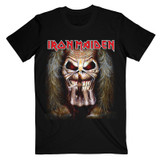 Iron Maiden Unisex T-Shirt Eddie Candle Finger