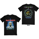 Iron Maiden Unisex T-Shirt World Slavery Tour '84 - '85 (Back Print)