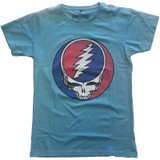 Grateful Dead Unisex T-Shirt Steal Your Face Classic Blue