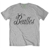 The Beatles Unisex T-Shirt Bug Logo Grey