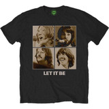 The Beatles Unisex T-Shirt Let It Be Sepia