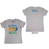 The Beatles Women's T-Shirt Ob-La-Di (Back Print) Grey