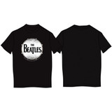 The Beatles Unisex T-Shirt Drum Skin Black