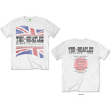 The Beatles Unisex T-Shirt Budokan Set List (Back Print) White