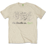 The Beatles Unisex T-Shirt Outline Faces on Apple