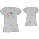 The Beatles Women's T-Shirt White Album Back (Back Print)