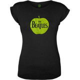 The Beatles Women's T-Shirt Apple Logo (Sparkle Gel)