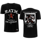 Rage Against The Machine Unisex T-Shirt Battle Star (Back Print)