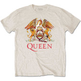 Queen Unisex T-Shirt Classic Crest Sand