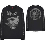 Slipknot Unisex Long Sleeve T-Shirt Subliminal Verses (Back & Sleeve Print)