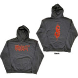Slipknot Unisex Pullover Hoodie Sweatshirt Logo (Back Print) Grey