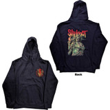 Slipknot Unisex Pullover Hoodie Sweatshirt Burn Me Away (Back Print) Navy