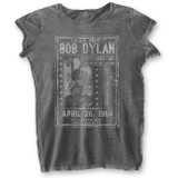 Bob Dylan Women's T-Shirt Curry Hicks Cage (Burnout)