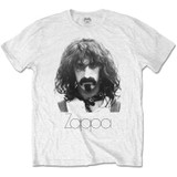 Frank Zappa Unisex T-Shirt Thin Logo Portrait