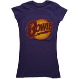 David Bowie Women's T-Shirt Vintage Diamond Dogs Logo