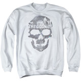 The Goonies Skull 2 Adult Crewneck Sweatshirt White