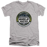 Seinfeld Vendelay Logo V-Neck Premium T-Shirt Athletic Heather