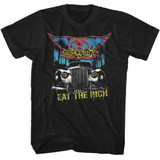 Aerosmith Eat The Rich Car Black T-Shirt