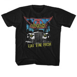 Aerosmith Eat The Rich Car Black Youth T-Shirt