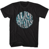 Alice In Chains Circle Text Black T-Shirt