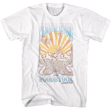 Woodstock Peace And Music Landscape White T-Shirt